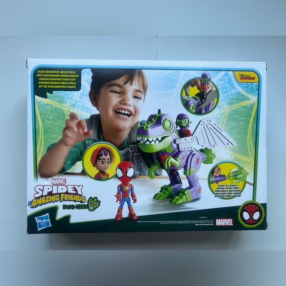 Marvel Spidey and His Amazing Friends Dino-Webs Goblinsaurus Mech Pack. - Picture 9 of 9